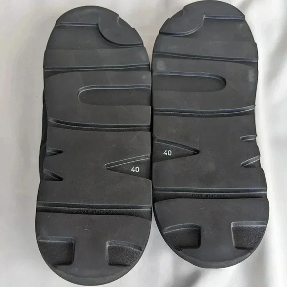 NWOT Piume Studio Quadrato $364 Nylon Matte Black Boots size 9 Ankle Booties - Picture 7 of 8